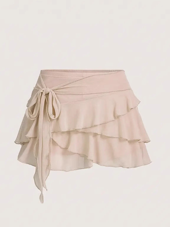 Coquette Ruffle Charm Mini Skirt