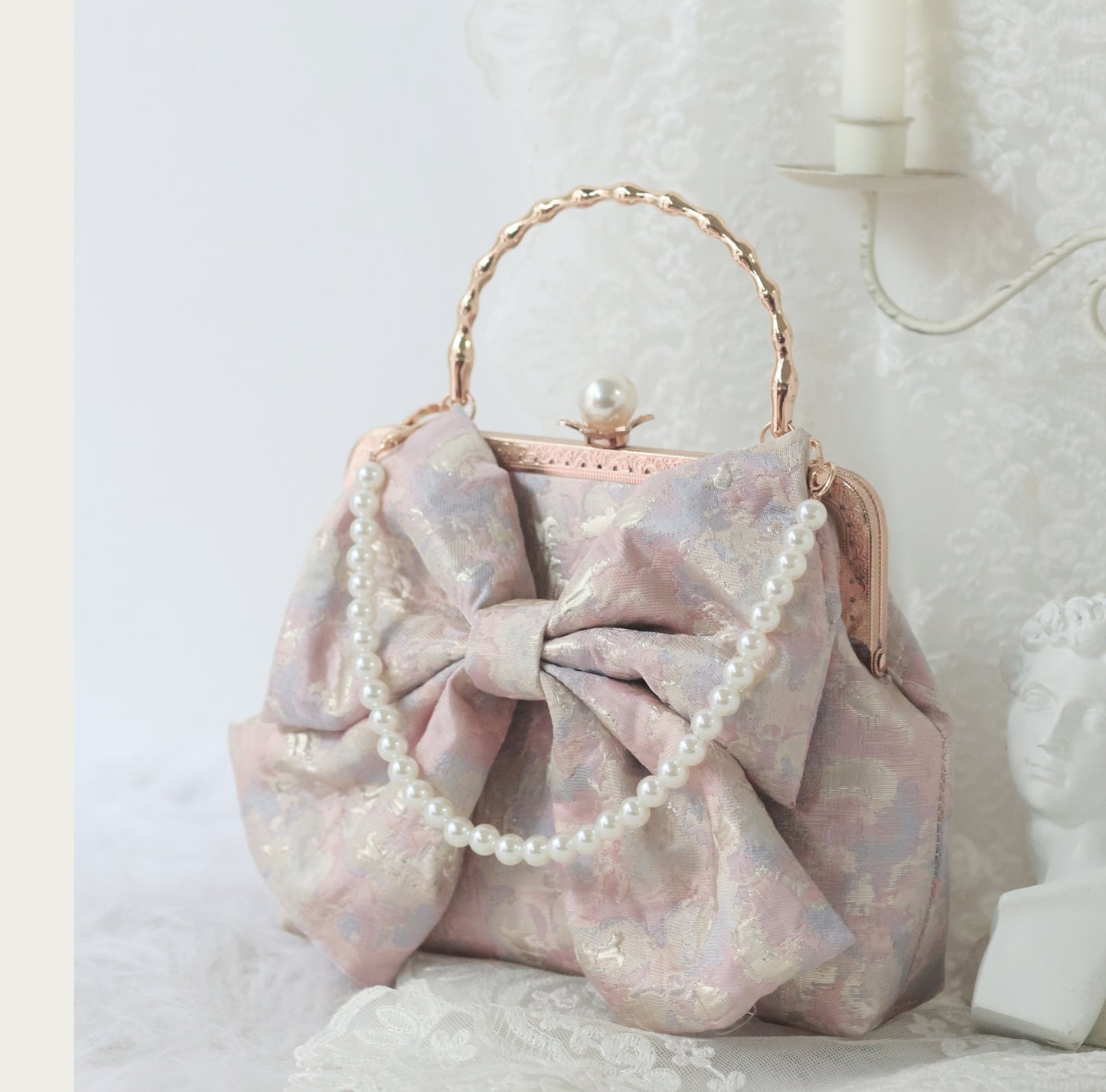 Coquette Blushing Duchess Bow Bag