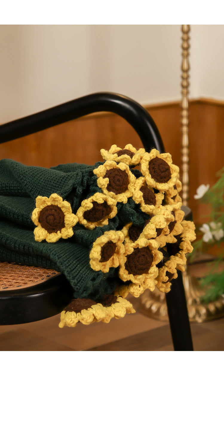 Coquette Enchanted Floral Knit Blanket