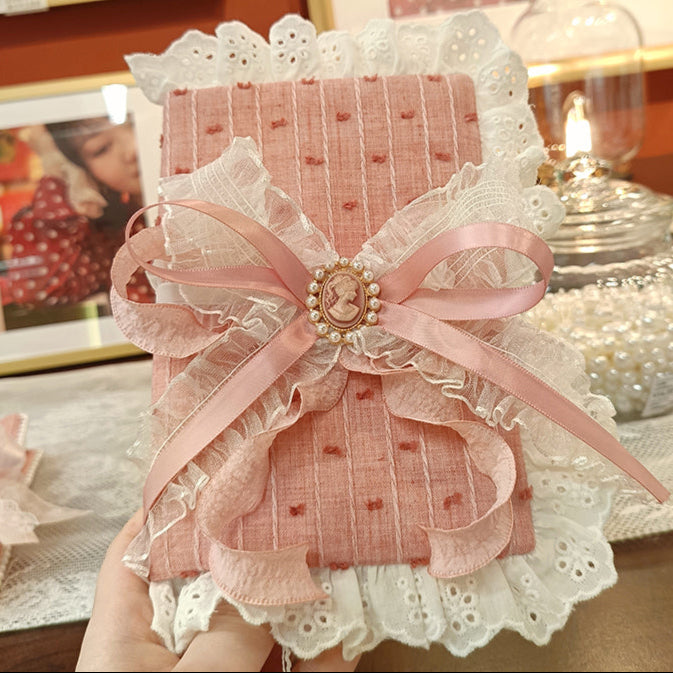 Coquette Raspberry Kiss Handmade Journal