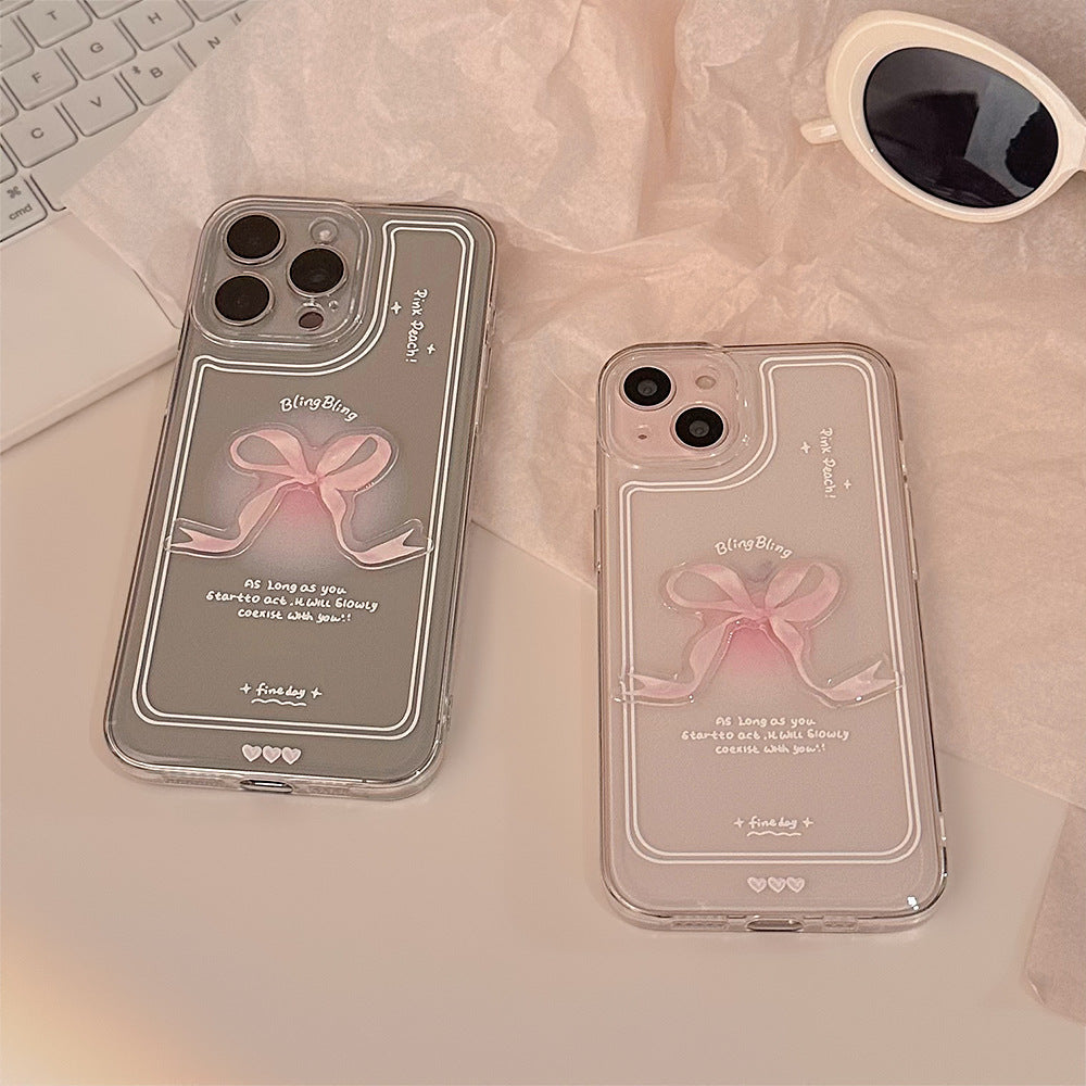Coquette Bling Pink Bow Phone Case