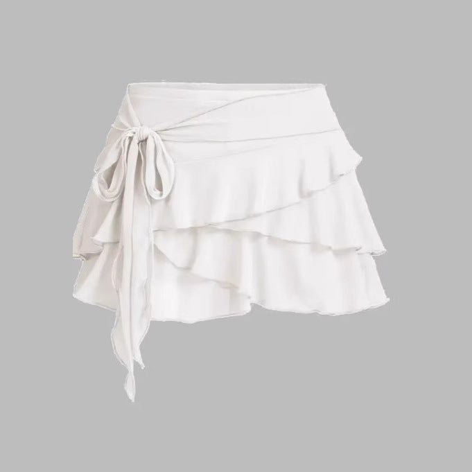Coquette Ruffle Charm Mini Skirt
