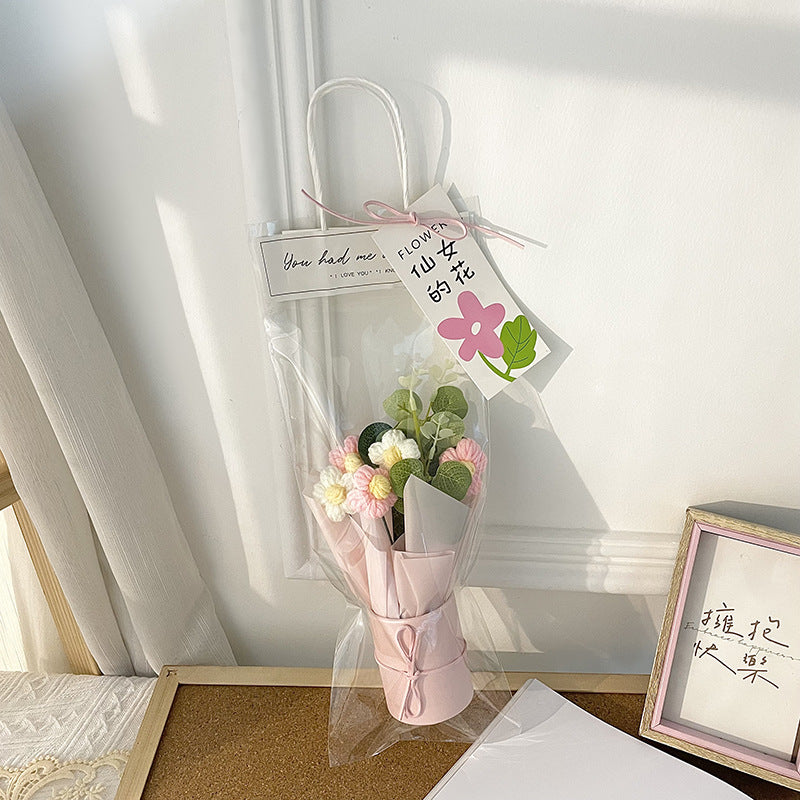 Petals practice a whisper — Yarn Bouquet