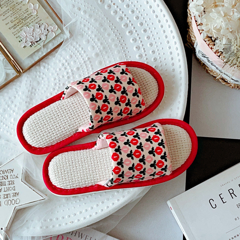Coquette Where Vintage Bows Rest Slippers