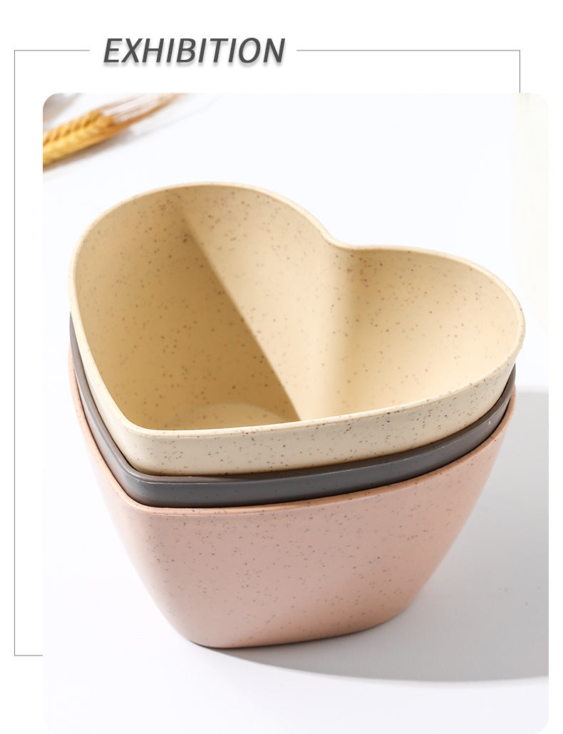 Gentle Wishes in a Heart Shell Fruit Bowl