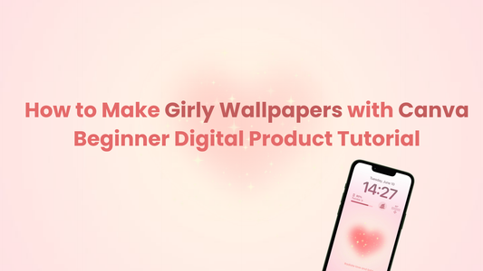 How to Make Coquette Wallpapers with Canva | Beginner Digital Product Tutorial