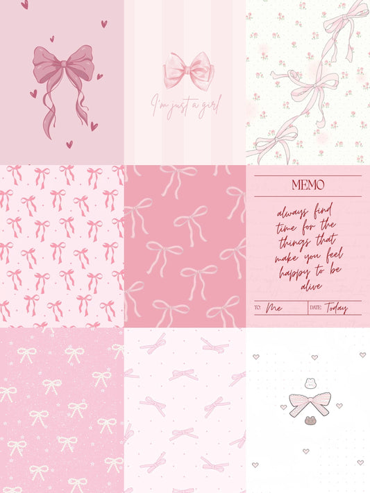 Coquette Pink Bow Wallpaper for Phone