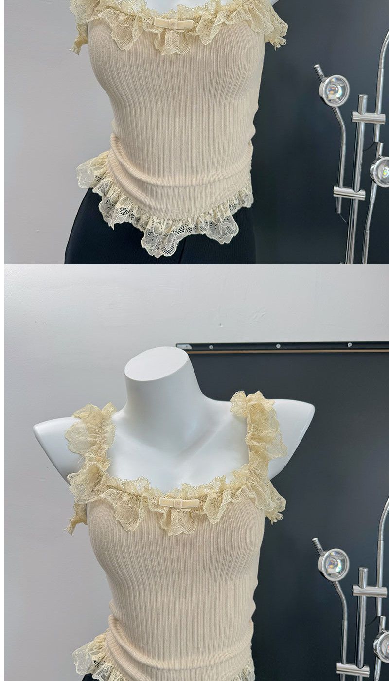 Coquette Sweet Lace Ruffle Top