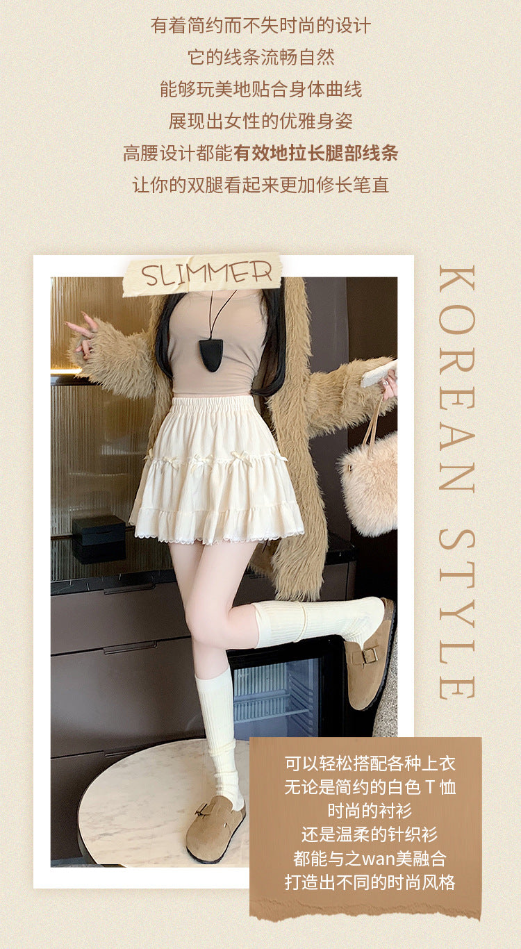 Summer Whimsy Cake Lace Puffy Mini Skirt