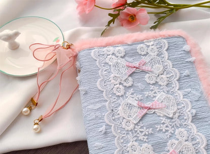 Coquette Velvet Cherry Blossom Love Song Handmade Journal