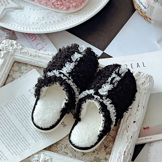 Coquette Where Ribbons Bloom Like Frosted Cake Slippers