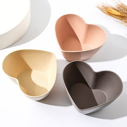 Gentle Wishes in a Heart Shell Fruit Bowl