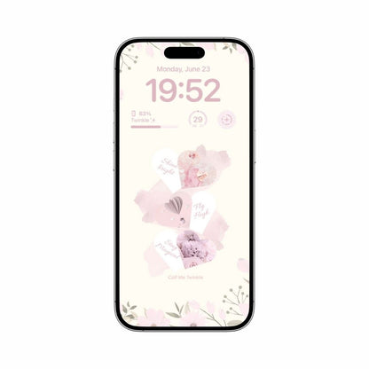 Coquette Uplifting Heart Garden Wallpaper