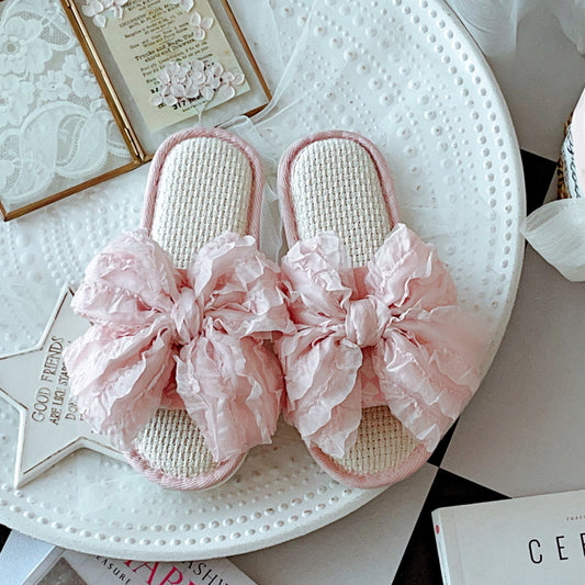 Coquette Princess Wrapped in Pink Petals Slippers
