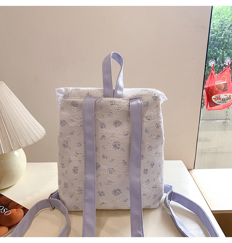 Coquette Lace Petal Daydream Whisper Backpack