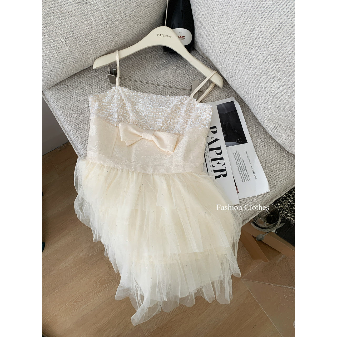 Coquette Twinkling Tulle and Silken Elegance Dress