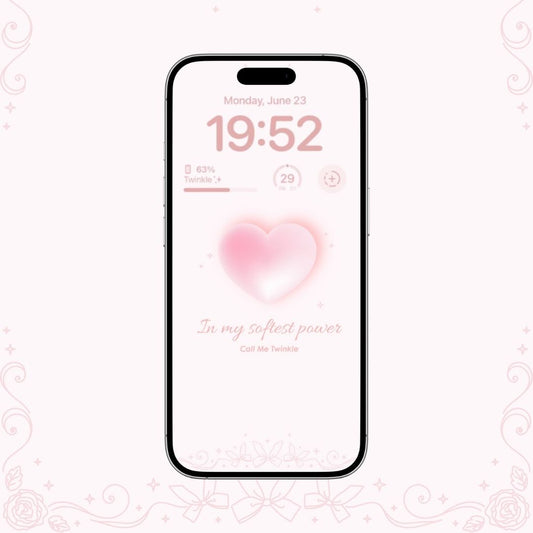 Coquette Softest Power Heart Wallpaper