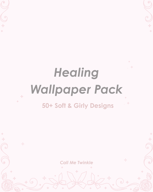Healing Wallpaper Pack – 50+ Soft & Girly Calm Designs