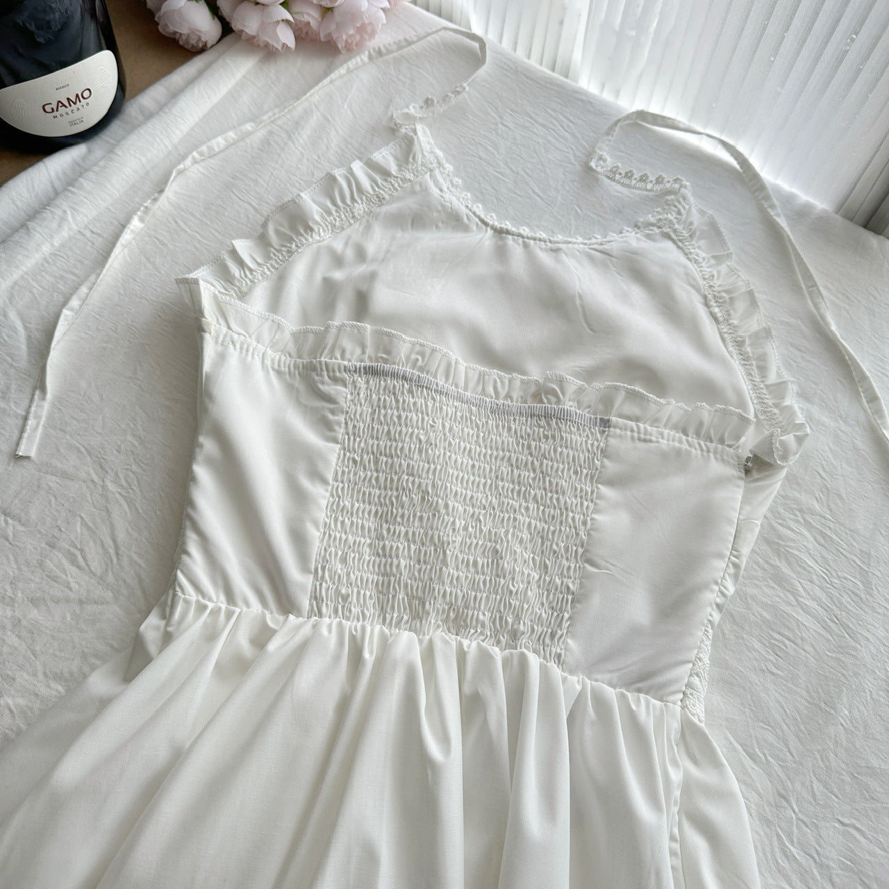 Coquette Silent Poetry in Ivory Haze Dress