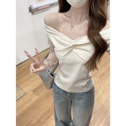 Coquette Soft Petals Off-Shoulder Blouse