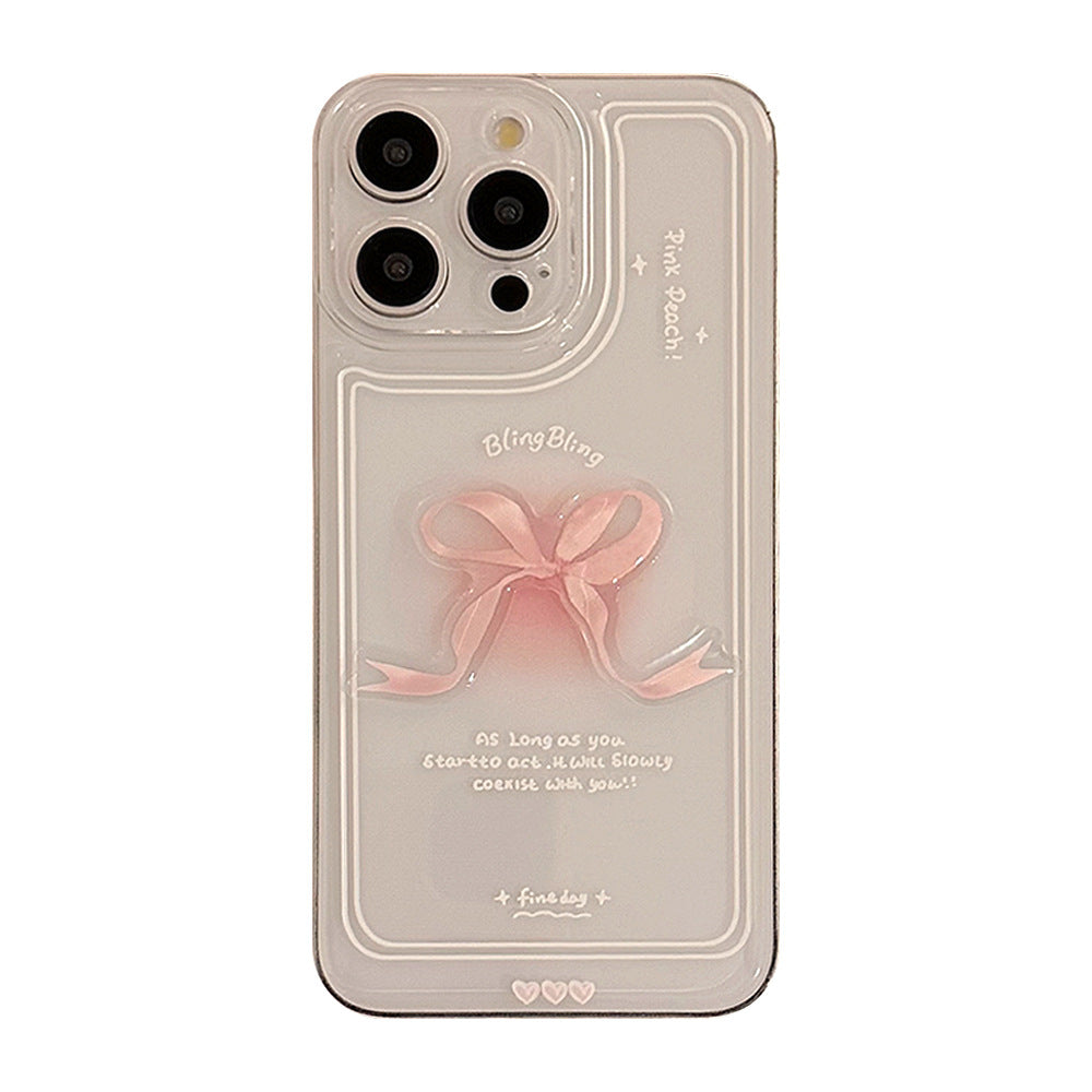 Coquette Bling Pink Bow Phone Case