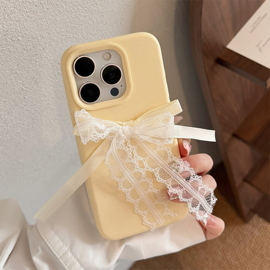 Coquette Delightful Yellow Lace Phone Case