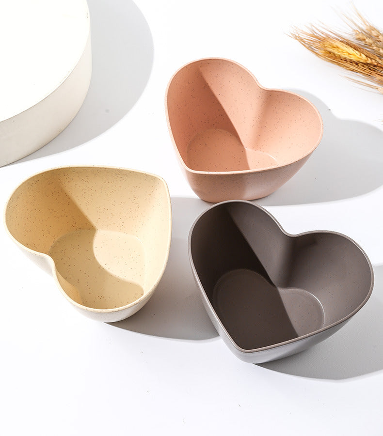 Gentle Wishes in a Heart Shell Fruit Bowl