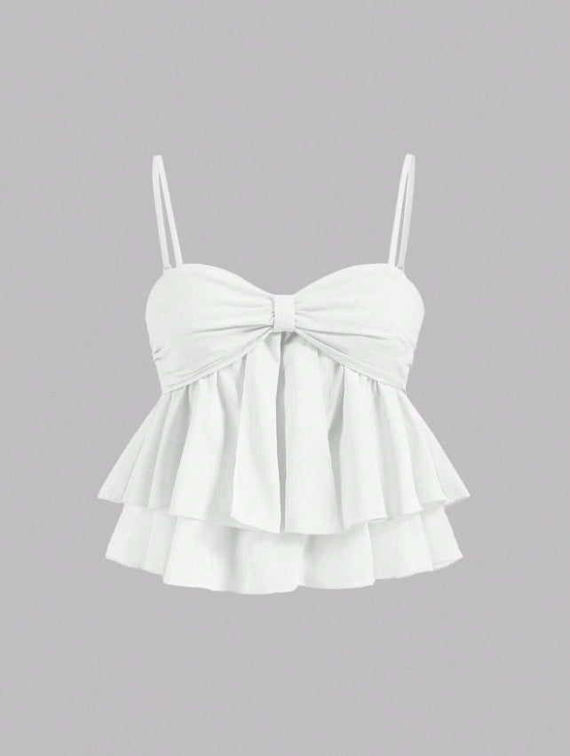 Sweet Coquette Ruffle Babydoll Camisole