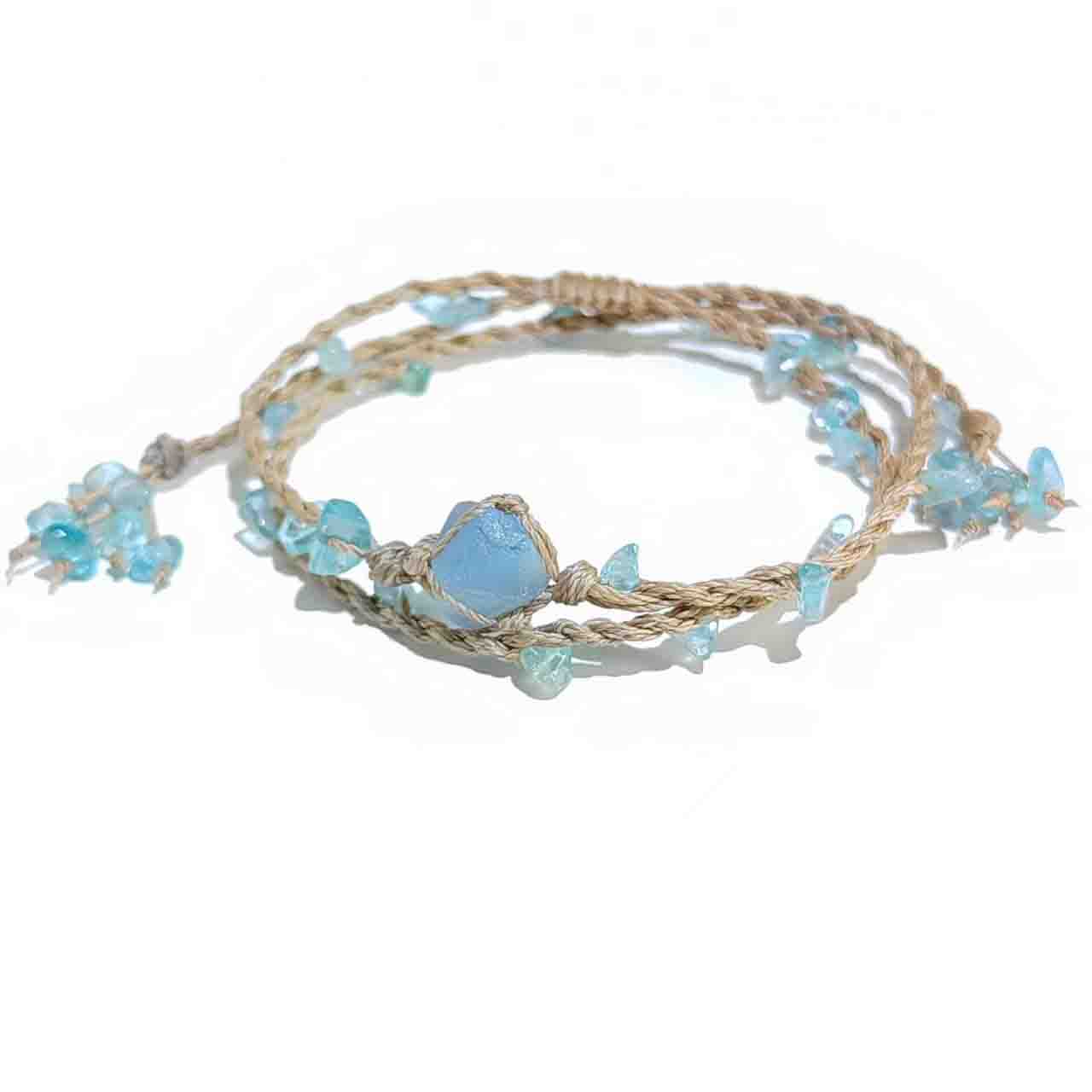 Blue Dream Garland Bracelet Handmade