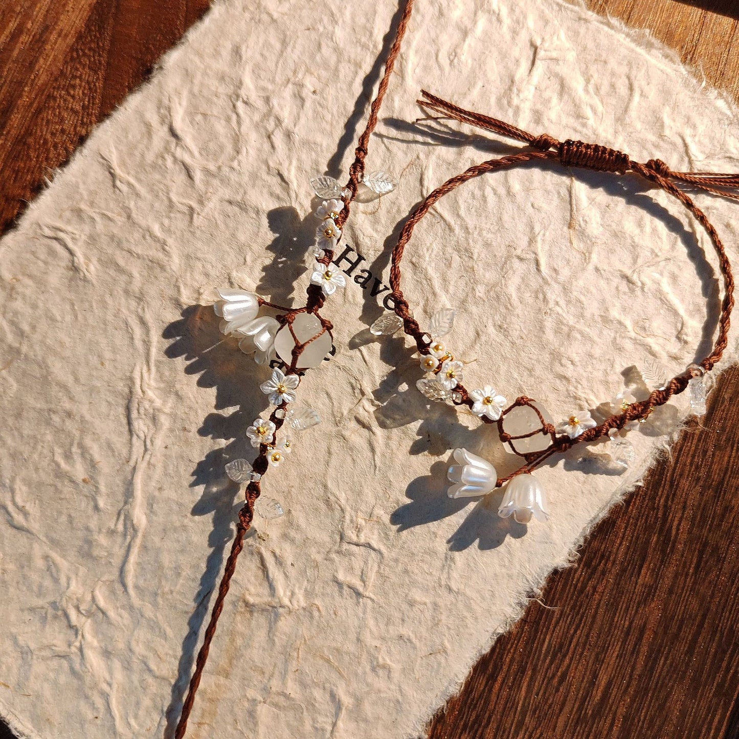 Lily of the Valley Morning Bracelet Handmade
