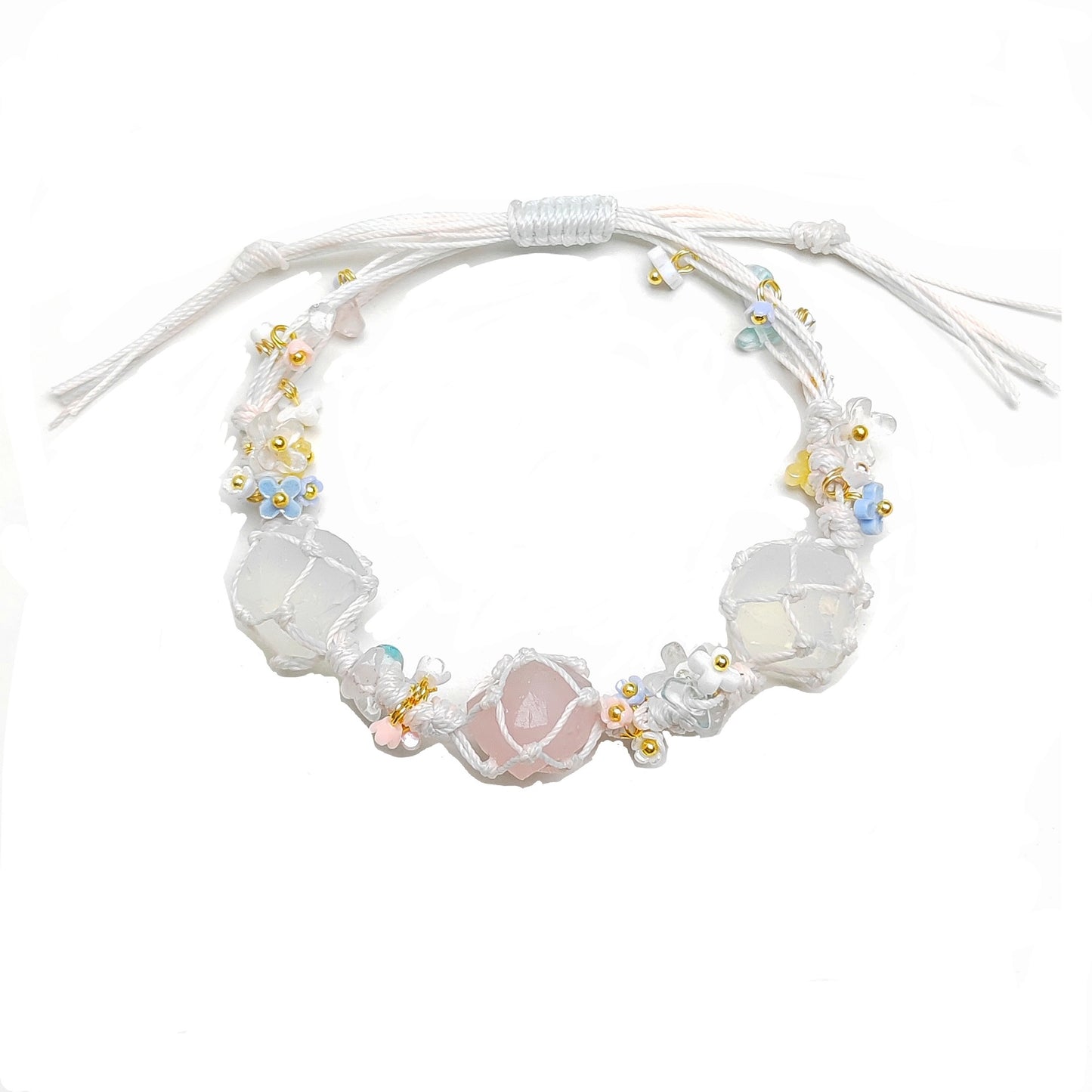 Pink Dream Garland Bracelet Handmad