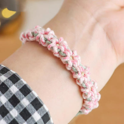 Blossom Whisper Crochet Bracelet Handmade