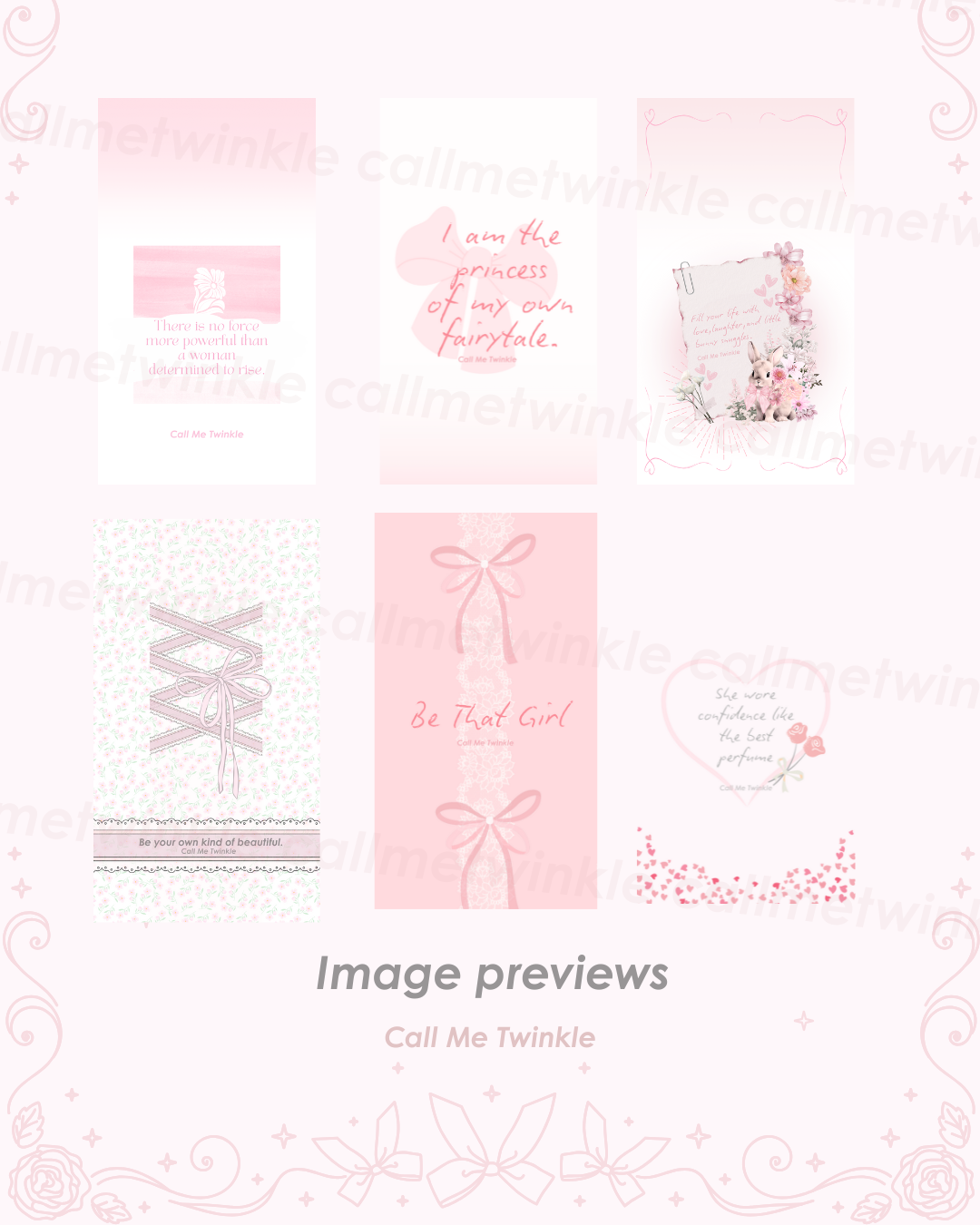 Healing Wallpaper Pack – 50+ Soft & Girly Calm Designs