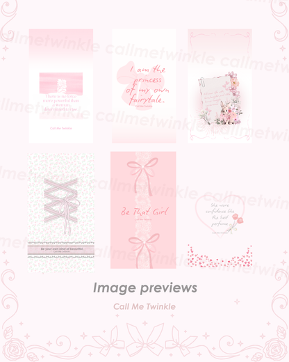 Healing Wallpaper Pack – 50+ Soft & Girly Calm Designs