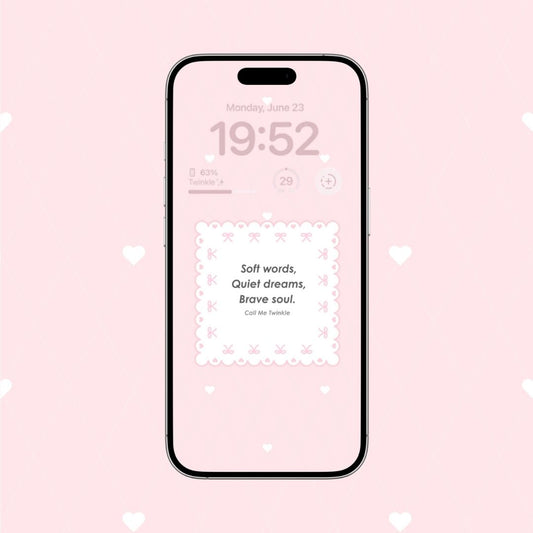 Coquette Soft Words Brave Soul Wallpaper