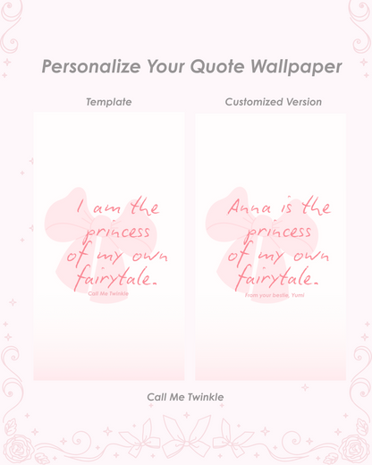 Personalize Quote Wallpaper