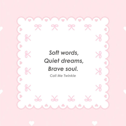 Coquette Soft Words Brave Soul Wallpaper