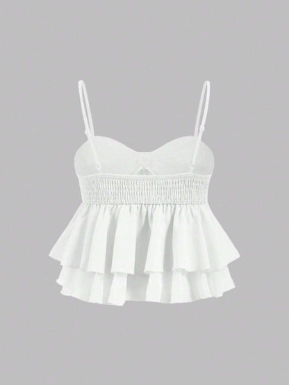 Sweet Coquette Ruffle Babydoll Camisole