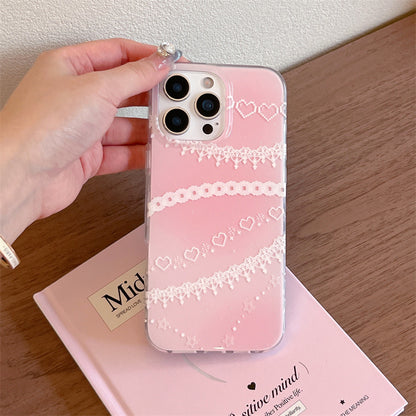 Coquette Sweetheart of Pink Lace Phone Case