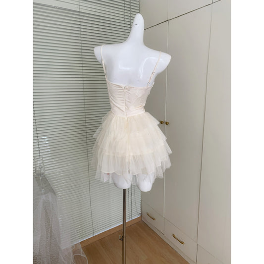 Coquette Twinkling Tulle and Silken Elegance Dress