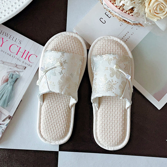 Coquette Fluttering Whisper in a Secret Garden Slippers