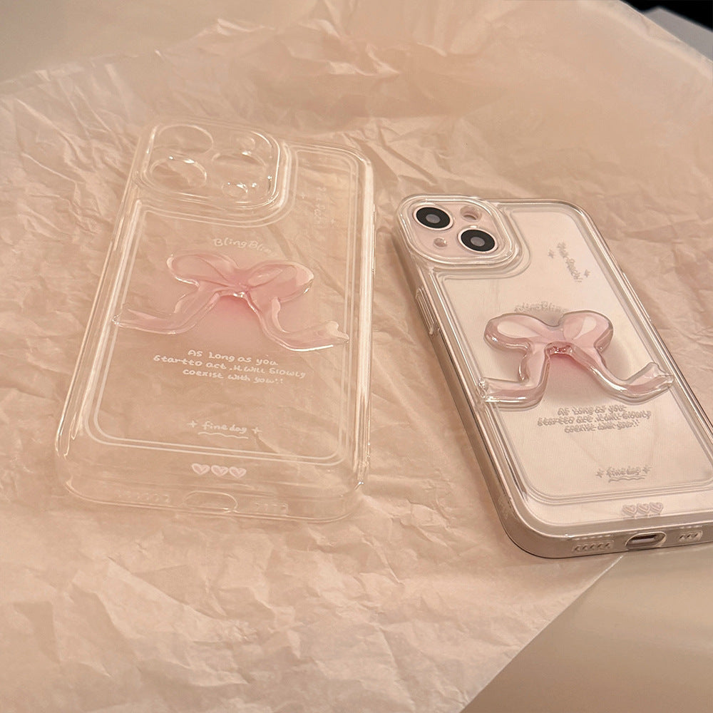 Coquette Bling Pink Bow Phone Case