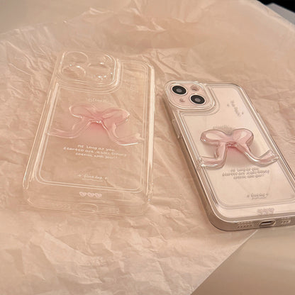 Coquette Bling Pink Bow Phone Case