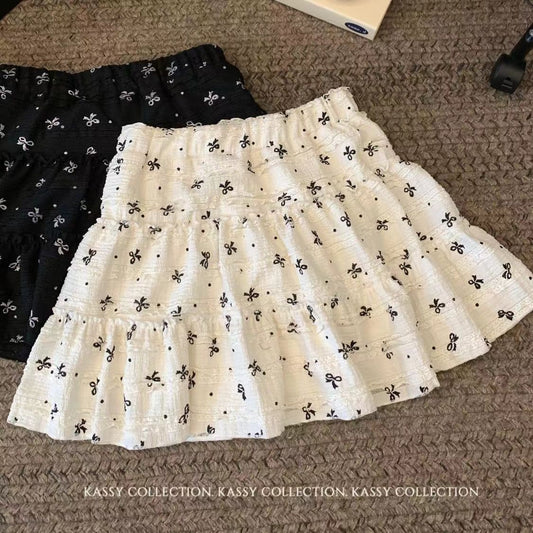 Coquette Floral Ruffle Mini Skirt