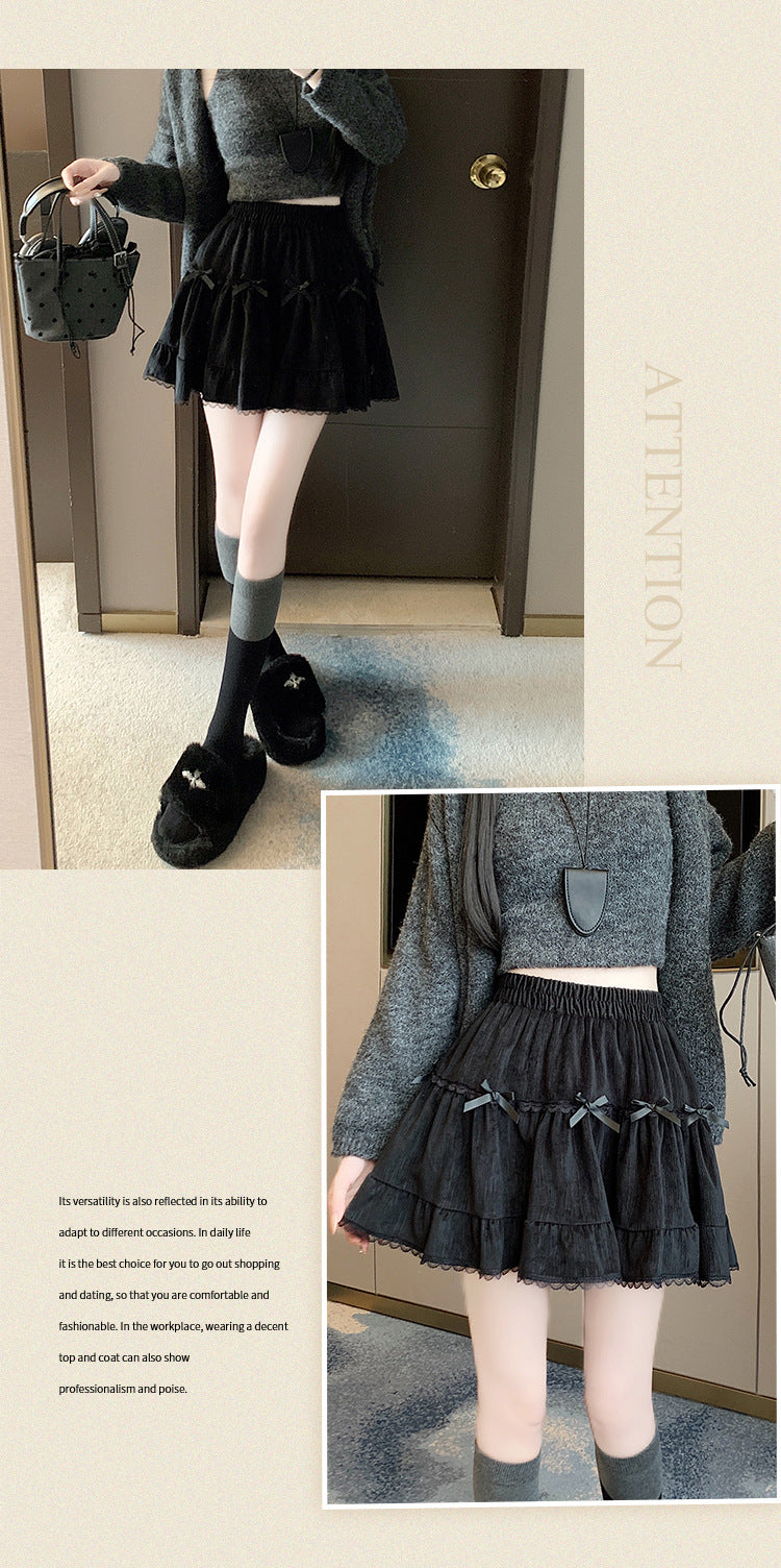 Summer Whimsy Cake Lace Puffy Mini Skirt