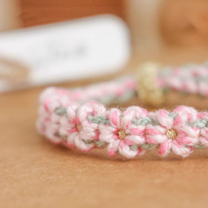 Blossom Whisper Crochet Bracelet Handmade