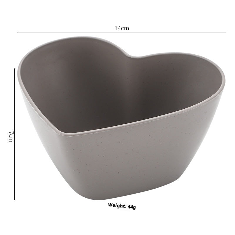 Gentle Wishes in a Heart Shell Fruit Bowl