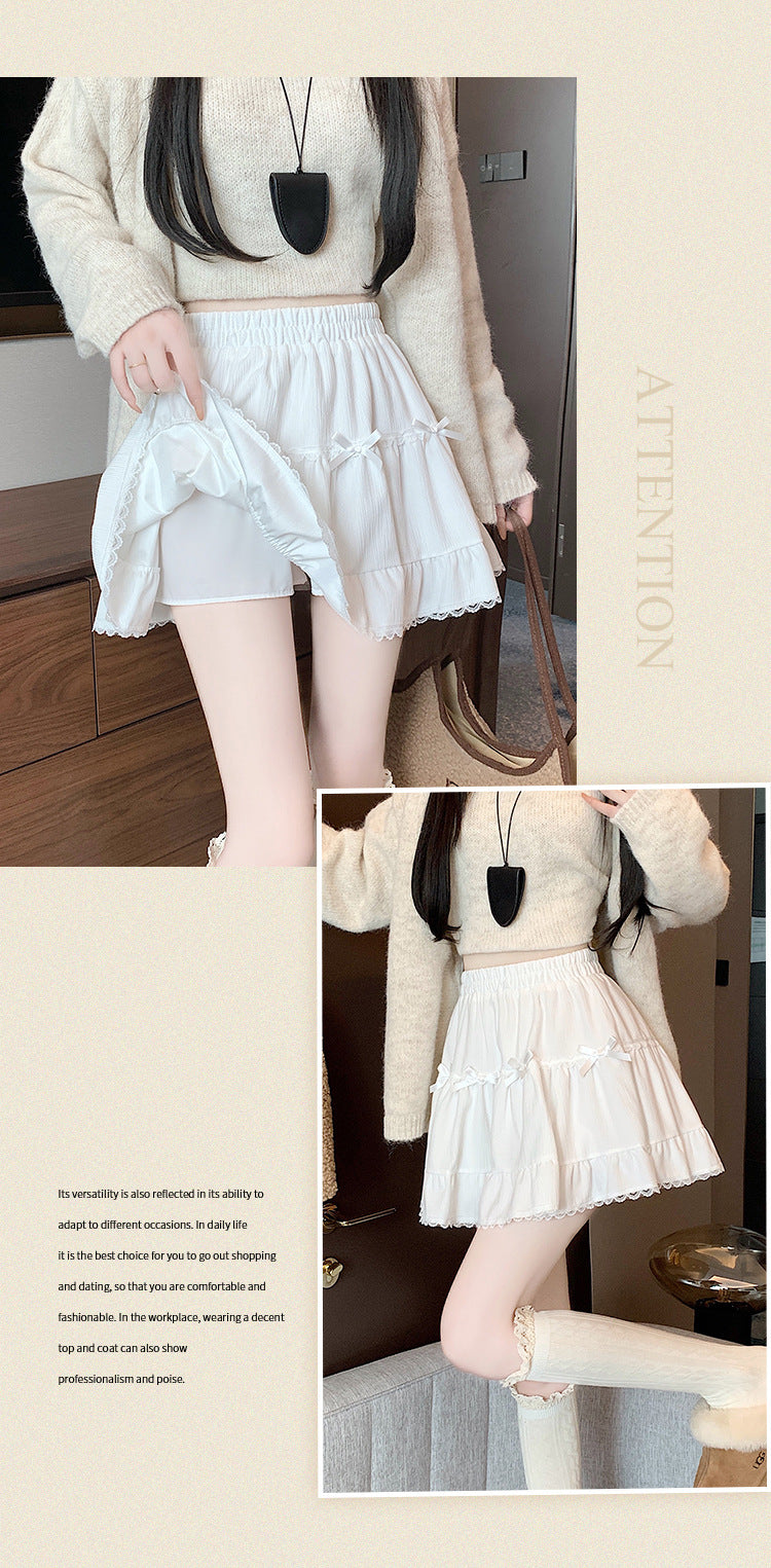 Summer Whimsy Cake Lace Puffy Mini Skirt