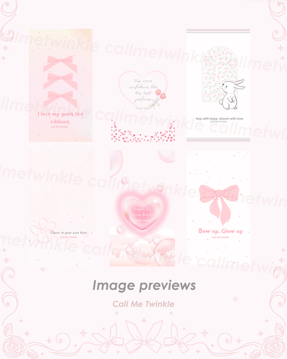 Healing Wallpaper Pack – 50+ Soft & Girly Calm Designs