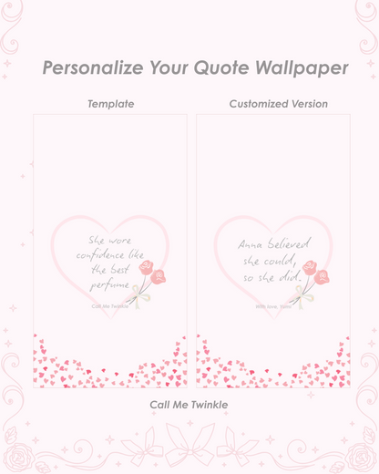 Personalize Quote Wallpaper
